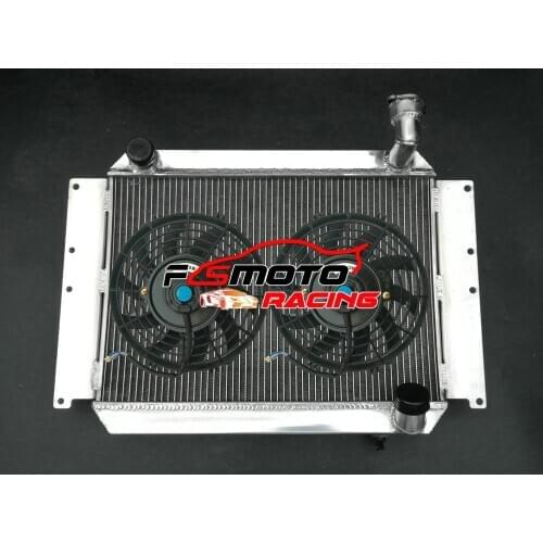 Aluminum Radiator For Chevrolet Chevy Corvette 350 C1 265/283 SB V8 MT UP TO 700HP 1955-1960 & OR With Fan