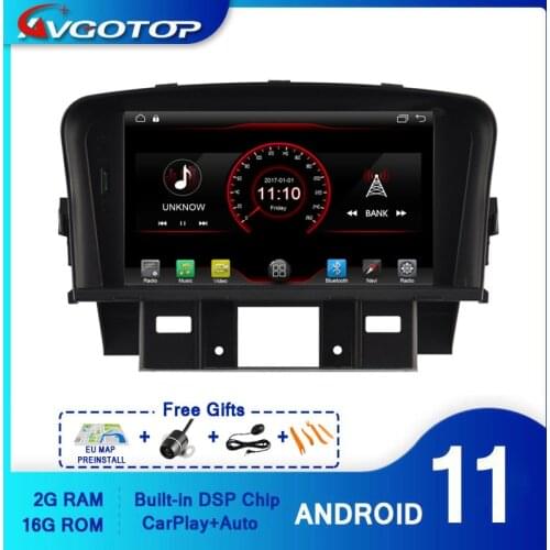 AVGOTOP Android 10 Wince Car Radio DVD Player For CHEVROLET CRUZE 2008-2013 2G 16G Vehicle GPS Multimedia