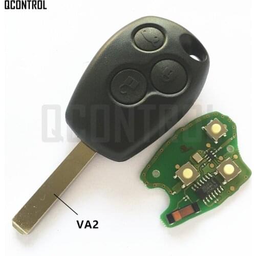 QCONTROL Car Remote Key Fit for Renault Clio Scenic Kangoo Megane 433MHz with PCF7946 / PCF7947 Chip