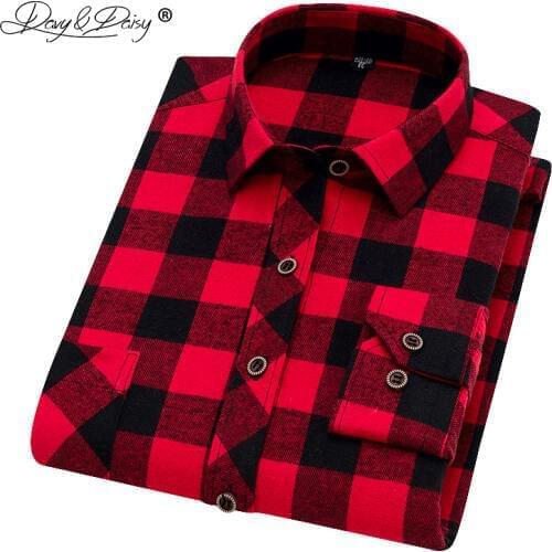 Мужские фланелевые рубашки DAVYDAISY China At AliExpress