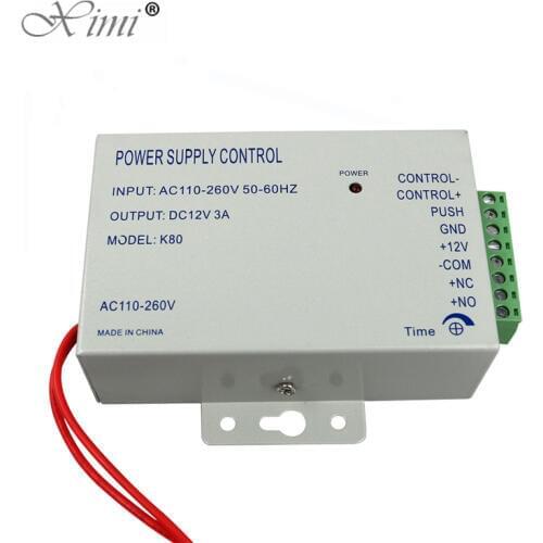 DC 12V 3A/5A New Door Access Control system Switch Power Supply AC 110~240V Delay time max 15s High Quality Power Supply Control