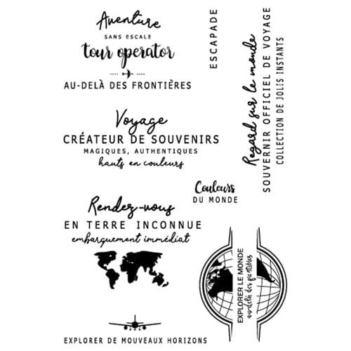 French Clear Stamp for Scrapbooking Transparent Silicone Rubber DIY Photo Album Decor 001