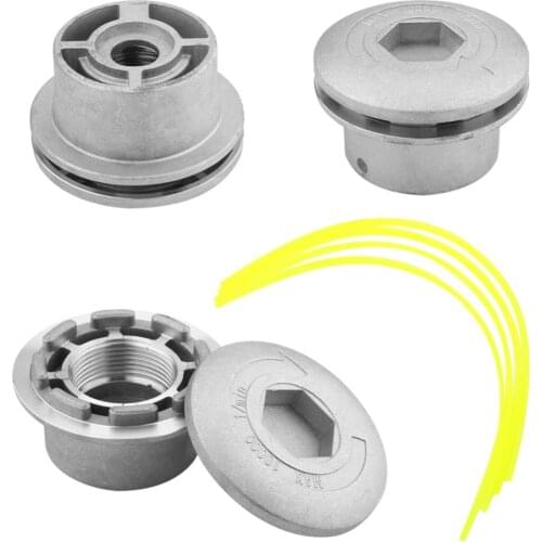 Lawn Mower Trimmer Head Aluminum Grass Brush Cutter Strimmer Grass Trimmer Head 72*44.5mm Grass Trimmer Cutting Head Accessory