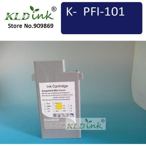 KLDINK - PFI-101Y Yellow Compatible Ink Cartridge ( 0886B001 Ink)