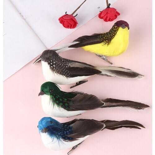 Mini fake birds artificial feather foam doves wedding Garden decoration.ornament