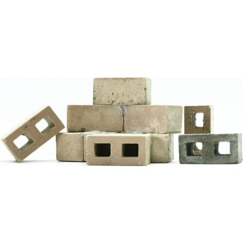 Miniature Building Stone Molds Handmade Mini Cement mold DIY Mini brick silicone mold Build a house Plaster Mold