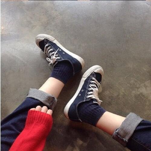 2021 new spring female Korean casual simple fashion white canvas all-match low-cut flat bottom trend