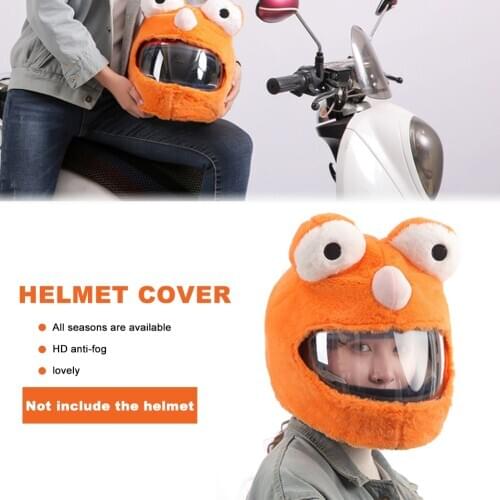 New Innovative Motorcycle Helmet Cover FFun Furry Personalized Riding Motorcycle Helmet for Outdoor Universal Riding