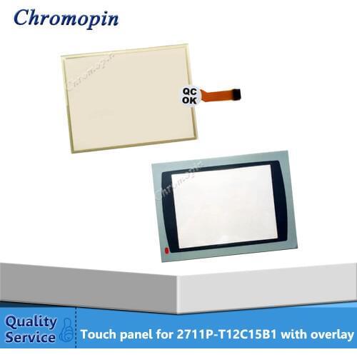 Touch Screen Panel for AB PanelView Plus 1250 2711P-T12C15A7 2711P-T12C15B1 2711P-T12C15B2 2711P-T12C4D8K with Overlay