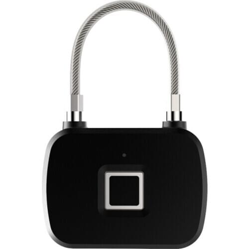 Portable new electronic small lock smart fingerprint padlock anti-theft door lock padlock satchel luggage lock