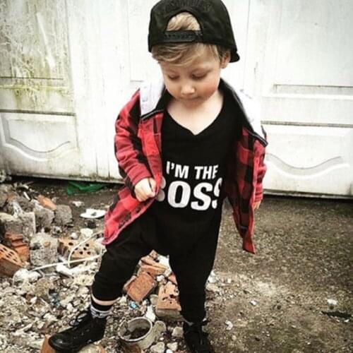 Newborn Infant Casual Cotton printed Baby Boy Girl Letter Jumpsuit Romper O-Neck Outfits Clothes Suit Giyim Hot sale 2020