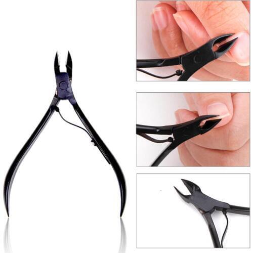 Professional Stainless Steel Nail Art Cuticle Nipper Clipper Edge Cutter Toenail Toe Ingrown Dead Skin Scissor Manicure Pedicure