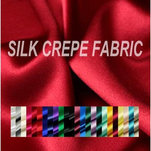 114cm wide 30mm solid color heavy silk crepe satin shirt clothes formal dress fabric material