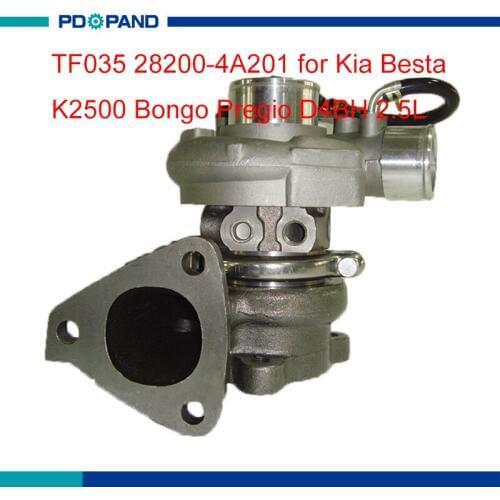 Turbo kit TF035 TD04 turbo charger part compressor 28200-4A201 28200-4A161 for Kia Besta K2500 Bongo Pregio D4BH 2.5L