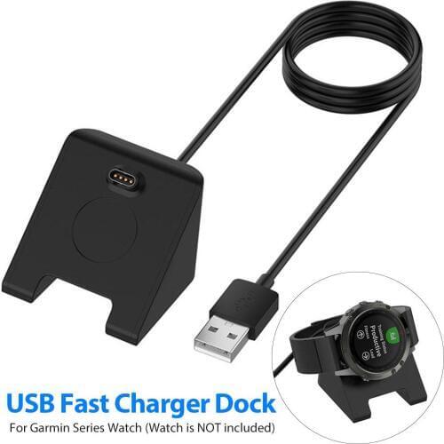 USB Charger Dock For Garmin Fenix 6 6S 6X Pro Fenix 5 5S 5X Forerunner 945 935 245 Vivoactive 3 Fast Charging Cable Wire Charger