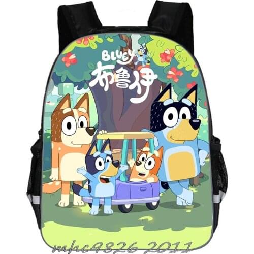 Bingo bluey Back Pack Fashion Girls Backpack School Teenagers New Waterproof Ladies Large Capacity Travel Bag Rucksack Sac A Dos