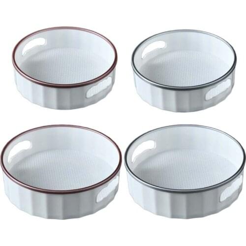 Rotatable Spice Rack Plastic Kitchen Cupboard Storage for Condiments Jar Bottles N58C