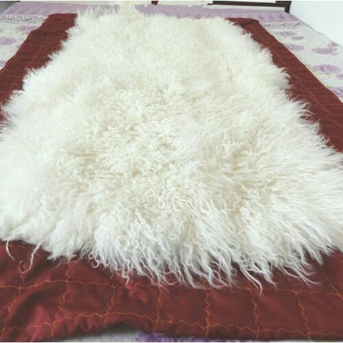 Hight quanlity genuine lamb long Curly fur 50CM*105CM