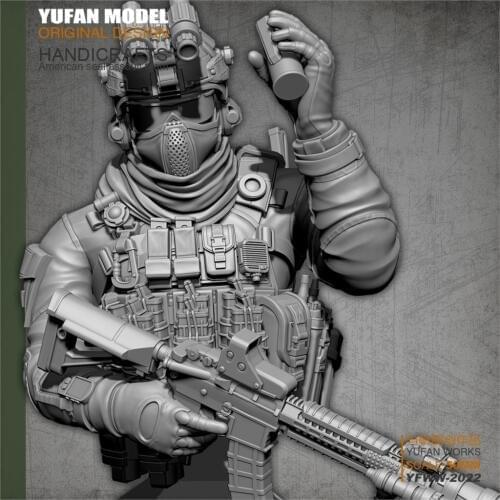 YuFAN Model /18 Resin Kits American commando, resin soldier, bust YFWW-2022