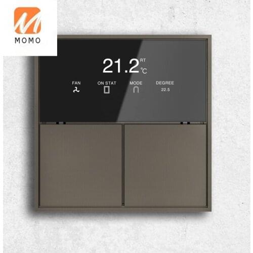 Factory Smart Home Automatic System Wall Switch Temperature Panel Smart Temperature Controller Button Panel