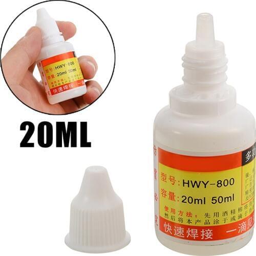 1 Piece 20ml Stainless Steel Flux Soldering Stainless Steel Liquid Solders Water Durable Liquid Solders Welding Aids Tool