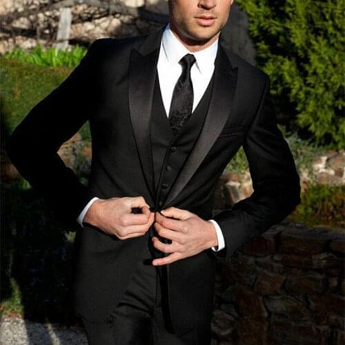2021 High Quality men suit Black Groom Tuxedos Groomsmen Morning style tuxedos for Men Wedding Suits Prom Formal Bridegroom Suit