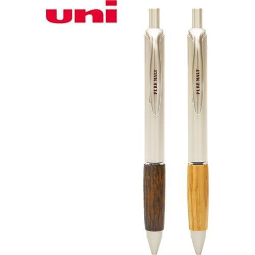 3 Pcs/Lot Japan Uni UMN-515 Pure Malt Gel Rollerball pen 0.5mm Oak Wood 2 colors to choose