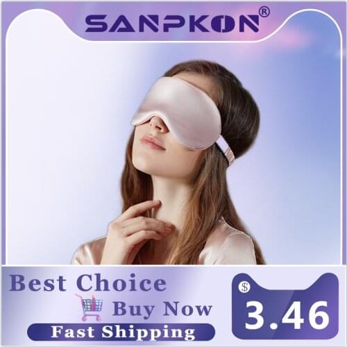 Portable Travel Eye Mask Double-Side Shading Sleep Mask 3D Upscale Silk Eyeshade Cover Eyepatch Bandage On Eyes For Sleeping