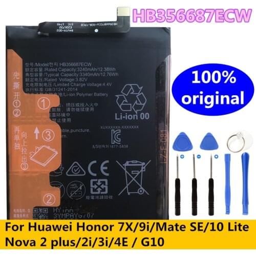 HB356687ECW Battery For Huawei Honor 7X BND-L21 BND-L22 BND-AL10 BND-TL10 Mate SE BND-L24 Mate 10 Lite RNE-L01 L02 L03 L21 L22