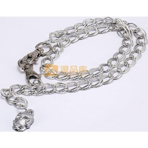 Anime Dangan Ronpa Komaeda Nagito Danganronpa Cosplay Waist Chain Skull Cosplay Costume Pants Accessories Props