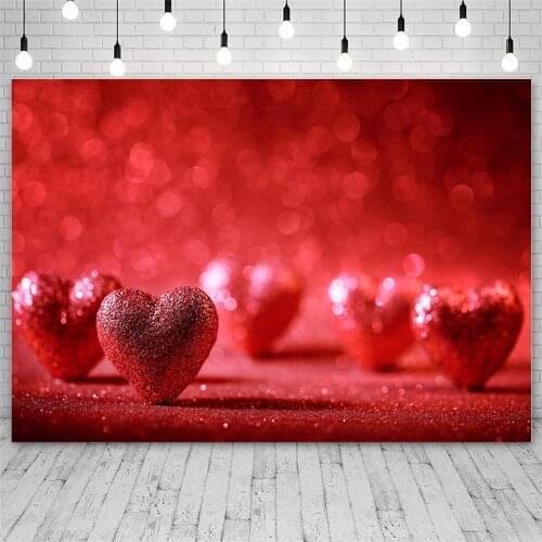 Avezano Valentines Day Photography Background Red Love Glitter Backdrop For Photo Studio Photocall Photozone Decor Banner Props
