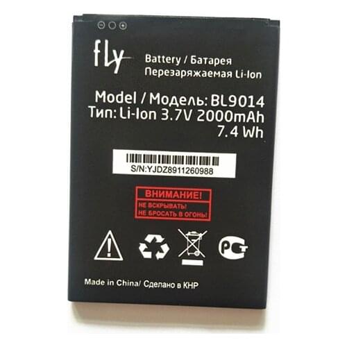 AZK 3.7V 2000mAh New BL9014 Battery For Fly BL9014 BL 9014 FS524 Knockout Mobile Phone Replacement battery