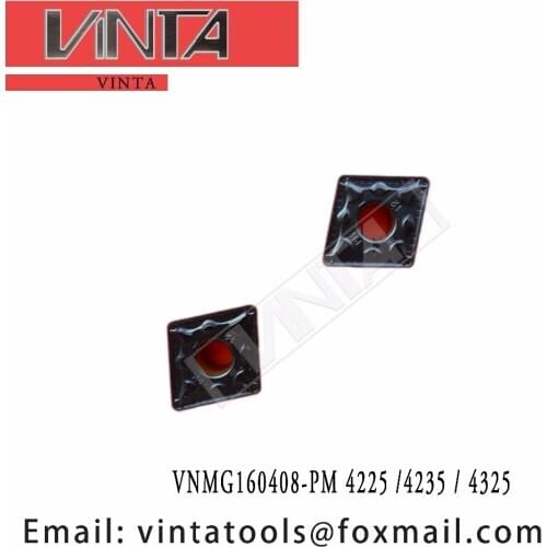 Free shipping high quality VNMG160408-PM 4225 / VNMG160408-PM 4235 / VNMG160408-PM 4325 cnc carbide turning inserts