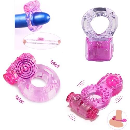Delay Cock Ring Vibrator Male Penis Erection Stretcher Extender Erotic Vibrating Penis Ring Sex Toys for Men Adult Sex Products