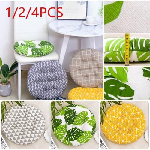 30 1/2/4PCS Round Winter Office Bar Chair Cushion Pad Cotton Thick Cushion Dining Chair Seat Pads Garden Floor Cushion Home Seat