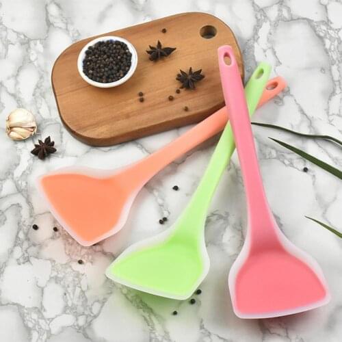 Kitchen Silicone Spatula Heat Resistant Non-Stick Integrate Handle Silicone Spoon Eco-Friendly Cake Kitchen Cooking Tool