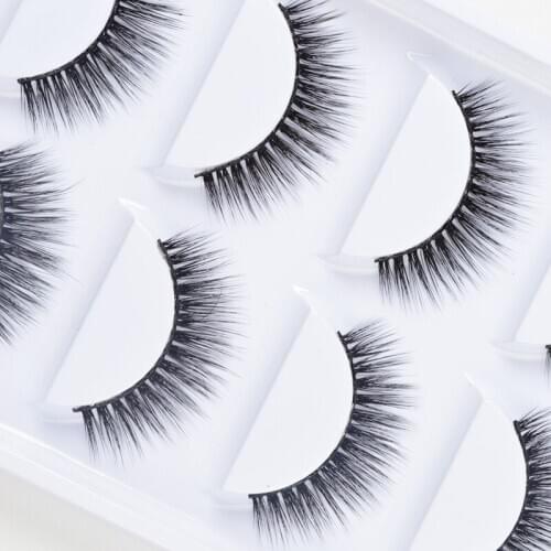 NEW 5 pairs mink eyelashes false lashes mink 3d fake eyelash extension make up cilios natural long cruelty free lash
