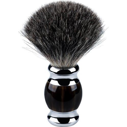 New Shaving Brush Men Pure Badger Hair Horn Imitation Natural Resin Handle Cream Lather Brushes Shave Tool