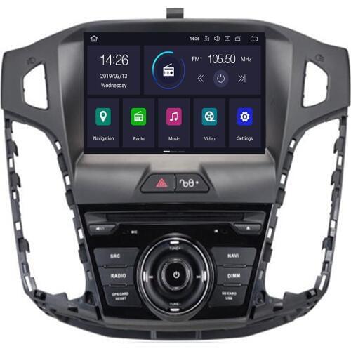 OS 10 Car Android Player For FORD FOCUS 2012 stereo radio gps navigation bluetooth TDA7851 Amplifier sound System