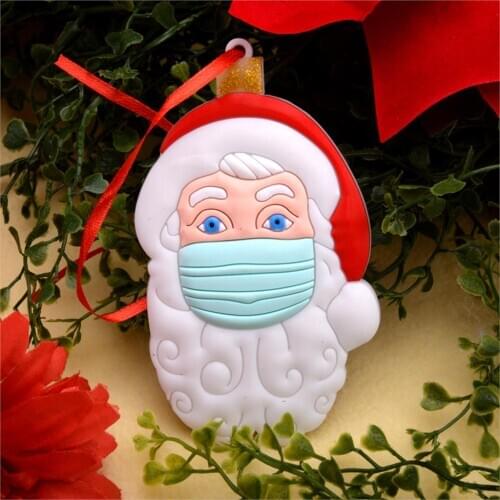 PVC Christmas Tree Santa Claus Hanging Ornaments 2020 Creative Decoration Gift Backpacks Exquisite Cute