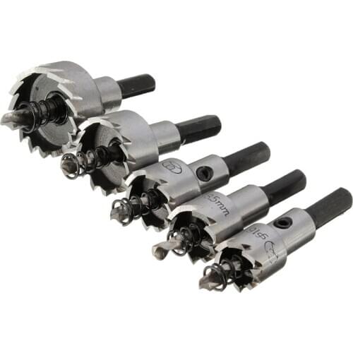 High Quality 5PCs HSS Drill Bit Hole Saw Set Stainless Steel 16-30mm
