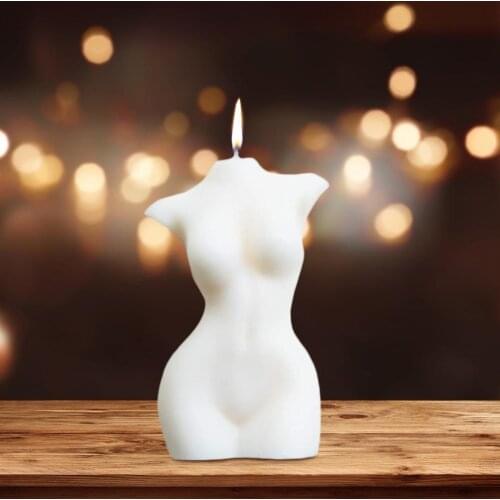 Candle Women Body Female Torso Vegan Soy Wax Scented Candle Relaxation Women Candle Body