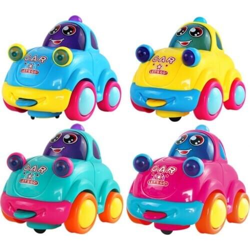 1Pcs Baby Cute Cartoon Multifunctional Universal Wheel Toy Car with Sound Light