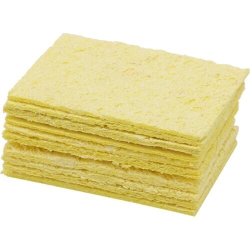 10pcs Electric Welding Soldering Iron Sponge Cleaning Cleaner Pads