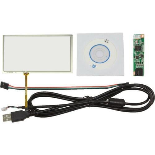 6.2inch 4 Wire Resistive Touch Panel 155mm x 88mm With USB Controller Card Kit