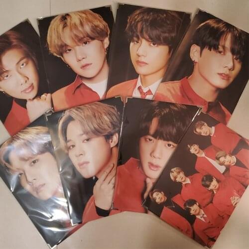 8Pcs/lot Kpop Map Of The Soul ONE Photo Frames JIMIN JUNGKOOK V SUGA RM JIN JHOPE Star Image Picture Colletion Fans Gift