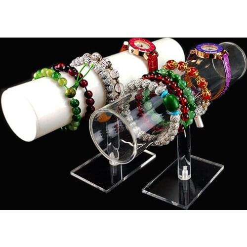 Acrylic bracelet holders watch holder jewellery display stand jewelry juwellery organizer for head rope showcase T bar