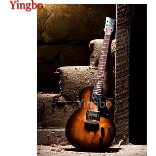 Diamond Painting With Square Rhinestones Guitar Diamond Embroidery Cross Stitch Kit Diamond Mosaic Bead Picture Puzzle Art