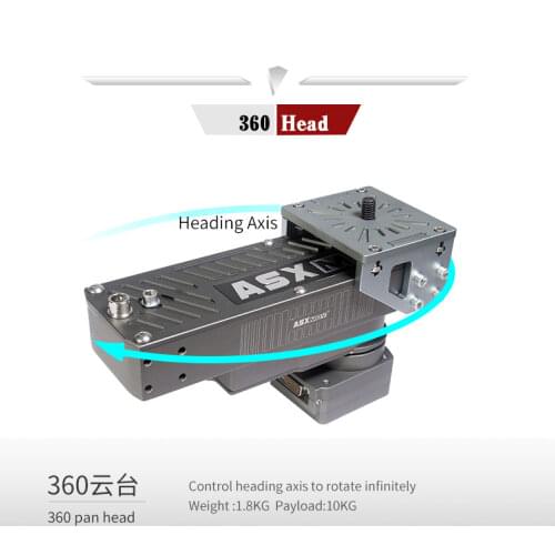 ASXMOV Aluminum Alloy 1 Dementional 360 Pan-Tilt Head