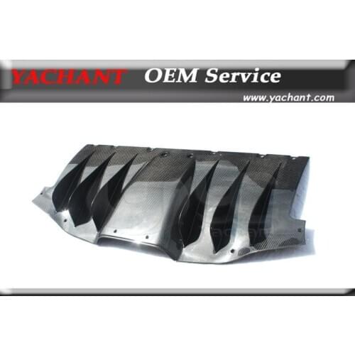 Car Styling Full Carbon Fiber Rear Diffuser Fit For 2010-2014 Ferrari F458 Italia Coupe & Spider Rear Bumper Diffuser